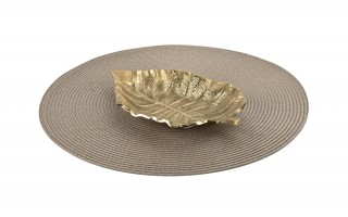 Mata dekoracyjna 38 cm Round 81363 Latte