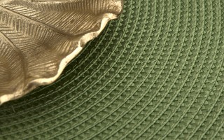 Mata dekoracyjna 38 cm Round 81363 Zielona