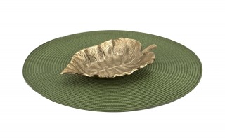 Mata dekoracyjna 38 cm Round 81363 Zielona