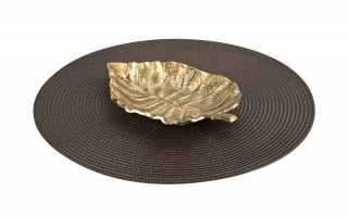 Mata dekoracyjna 38 cm Round 81363 Brązowa