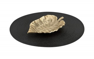 Mata dekoracyjna 38 cm Round 81363 Czarna