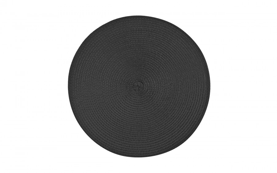 Mata dekoracyjna 38 cm Round 81363 Czarna