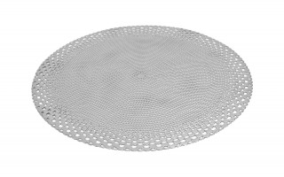 Mata dekoracyjna 38 cm Roma 60253 Srebrna