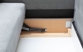 Sofa Kalle z funkcją spania i pojemnikiem na pościel