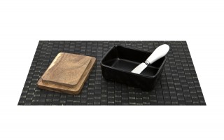 Maselnica ceramiczna z nożem KB-7784 czarna