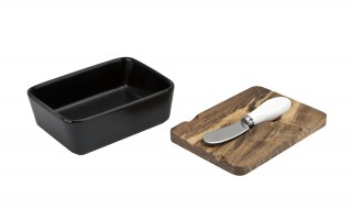 Maselnica ceramiczna z nożem KB-7784 czarna