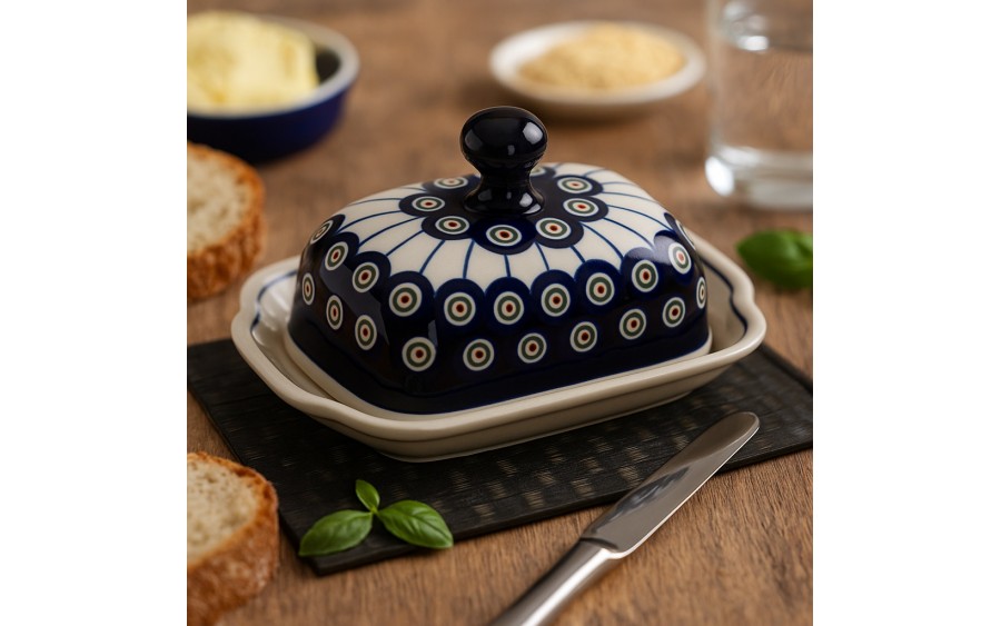 Maselnica ceramiczna Bolesławiec Kropki 8