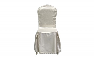 Pokrowiec na krzesło bankietowe z kwadratowym oparciem