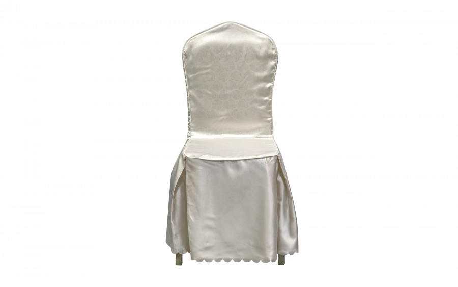 Pokrowiec na krzesło bankietowe z kwadratowym oparciem