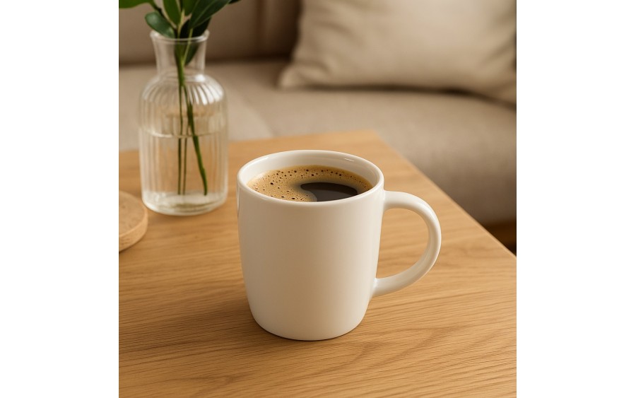 Kubek porcelanowy 350 ml niski Krem