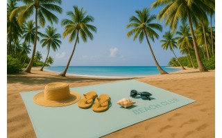 Ręcznik plażowy 100x180 cm Beach Club eucalyptus 5285