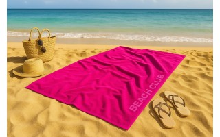 Ręcznik plażowy 100x180 cm Beach Club cranberry 377