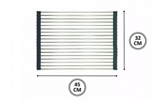 Mata do suszenia naczyń 45x32 cm KH-1903 stal nierdzewna z silikonowym wykończeniem