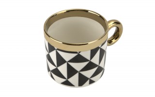Kubek porcelanowy 350 ml Gold Dream A