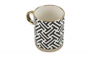 Kubek porcelanowy 350 ml Gold Dream dek. II wysoki