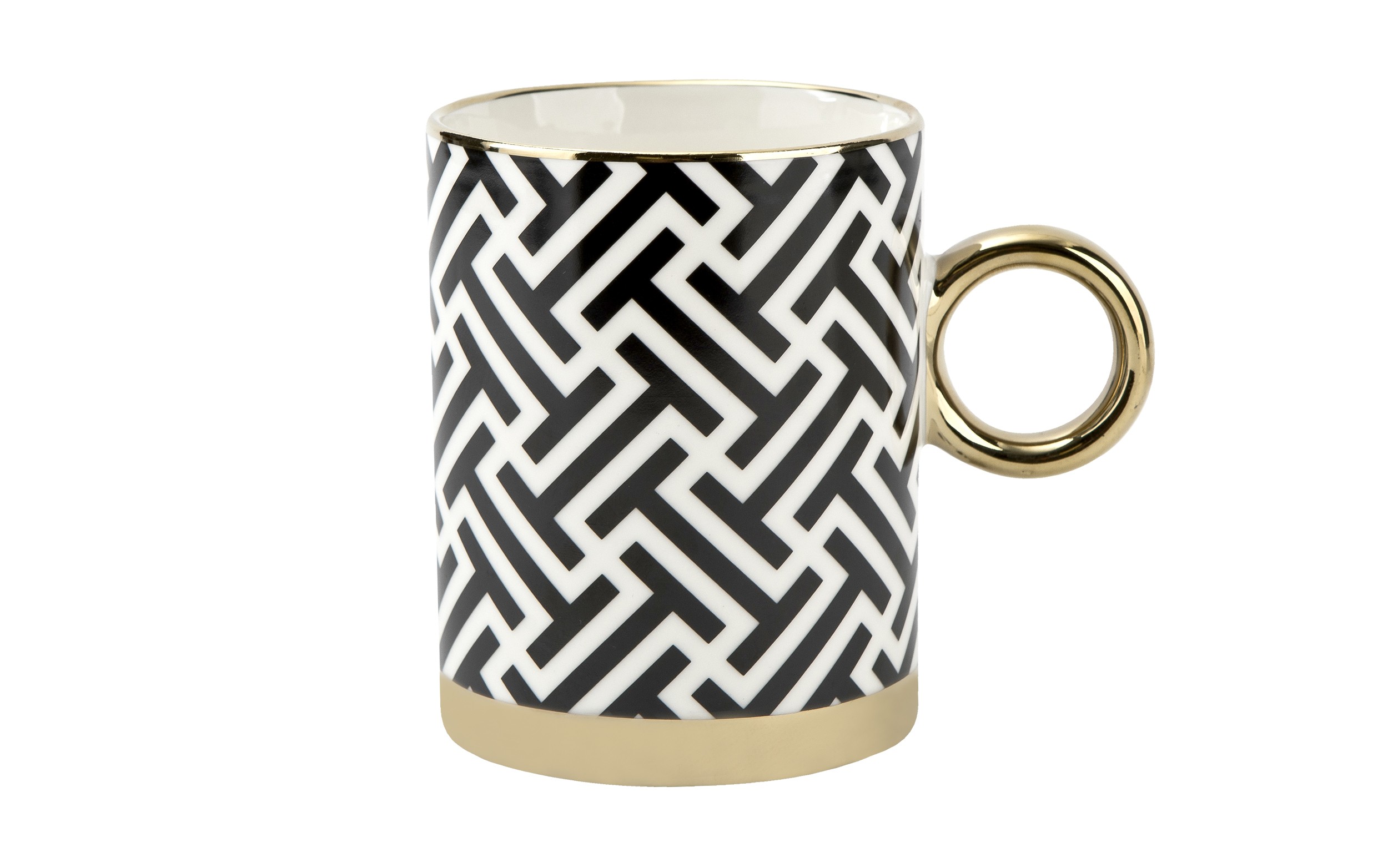 Kubek porcelanowy 350 ml Gold Dream dek. II wysoki