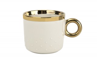Kubek porcelanowy 350 ml Palazzo kremowy 2759