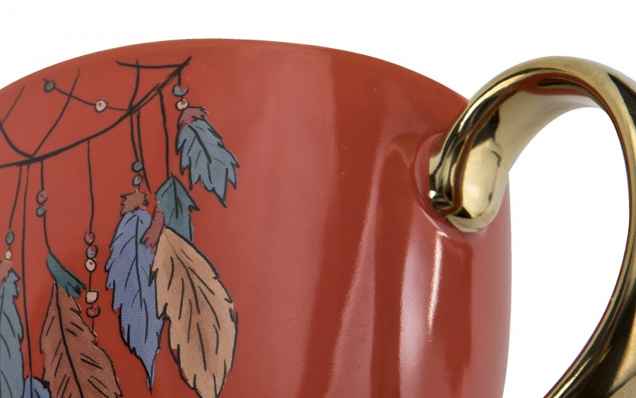 Filiżanka na stopce 400 ml Exotic Pomarańczowa