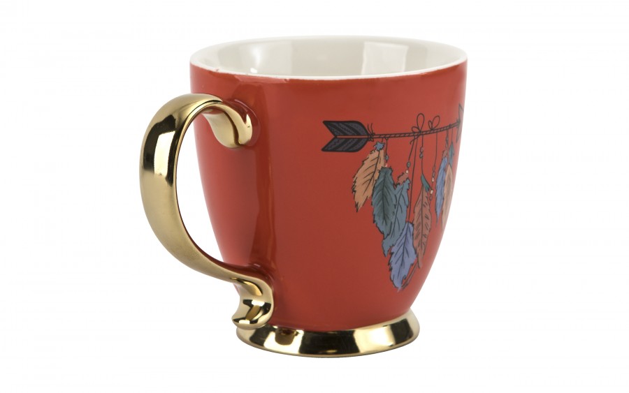 Filiżanka na stopce 400 ml Exotic Pomarańczowa