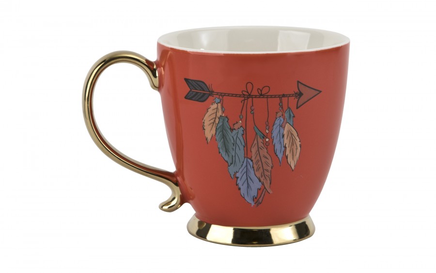 Filiżanka na stopce 400 ml Exotic Pomarańczowa