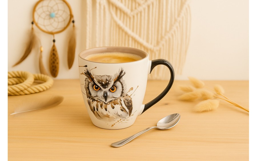 Kubek porcelanowy 550 ml Sowa