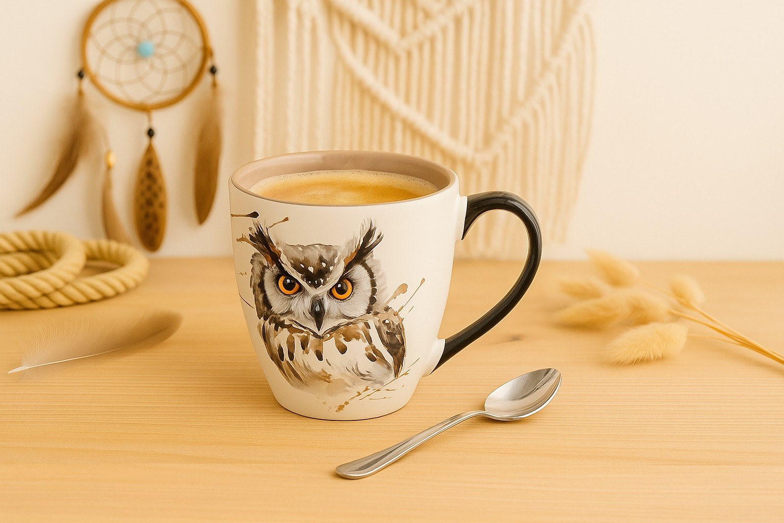 Kubek porcelanowy 550 ml Sowa