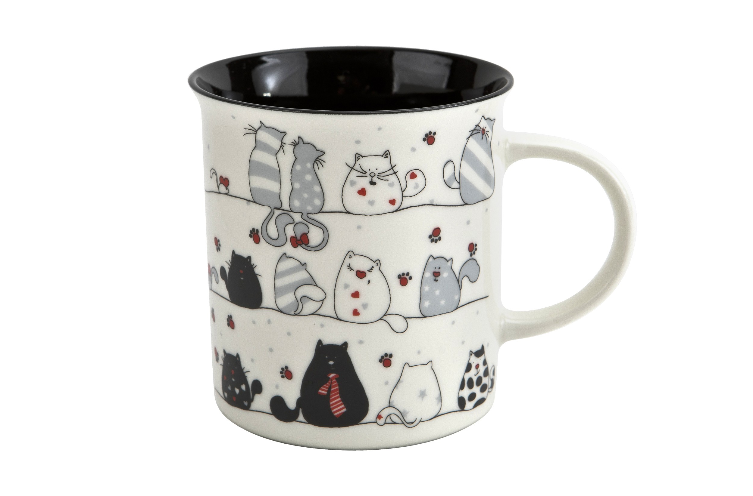 Kubek porcelanowy 330 ml Tomi Kotki Łapki
