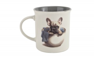 Kubek porcelanowy 330 ml Cora Buldog w kubku