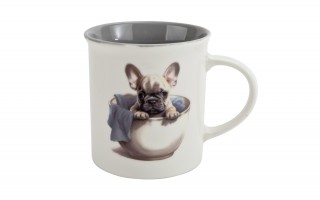 Kubek porcelanowy 330 ml Cora Buldog w kubku