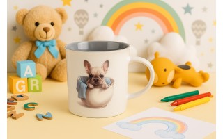 Kubek porcelanowy 330 ml Cora Buldog w kubku