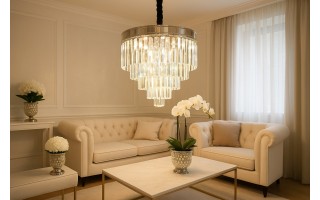 Lampa wisząca kryształowa Monk Chrome 33291/11