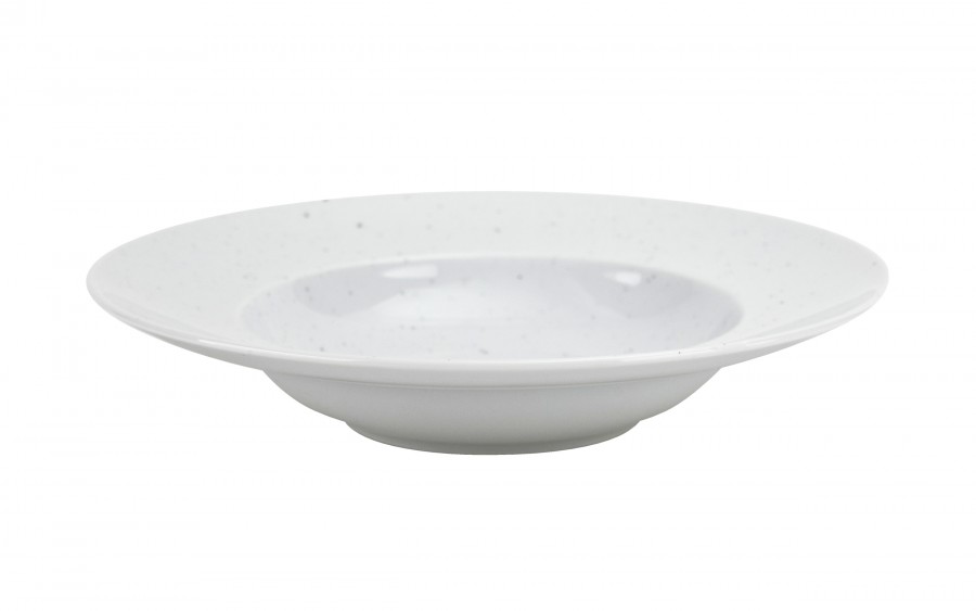 Talerz głęboki do pasty 24 cm Kaszub ART biały 6750