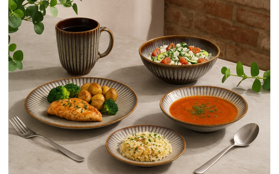 Salaterka 17,2 cm Stoneware Meteor