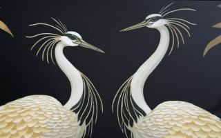 Taca dekoracyjna 35x25x3,5 cm Pawie mała 172021