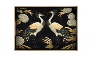 Taca dekoracyjna 35x25x3,5 cm Pawie mała 172021