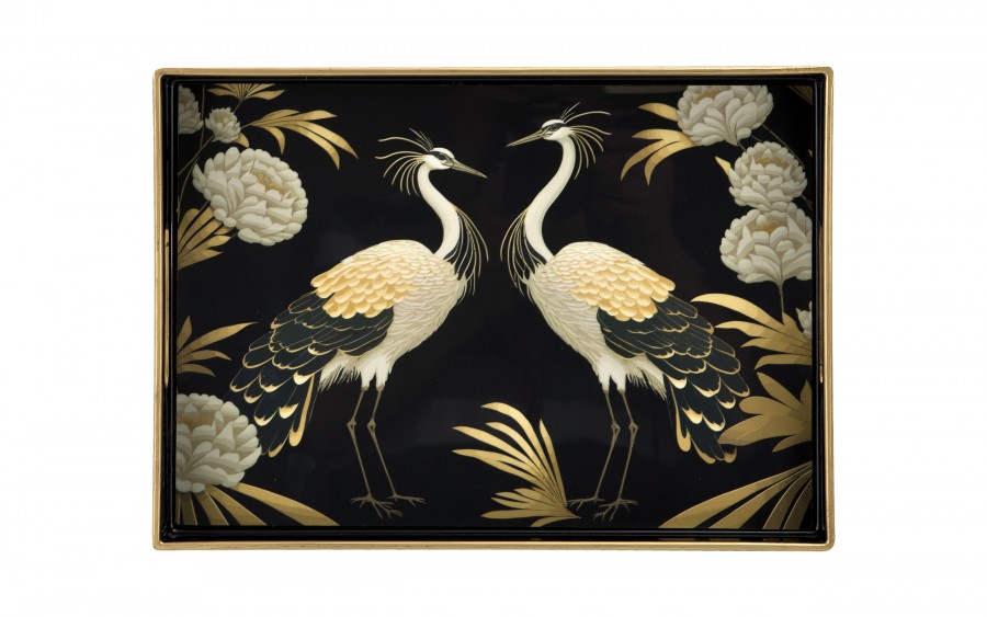 Taca dekoracyjna 35x25x3,5 cm Pawie mała 172021