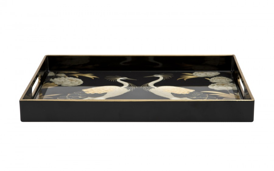 Taca dekoracyjna 35x25x3,5 cm Pawie mała 172021