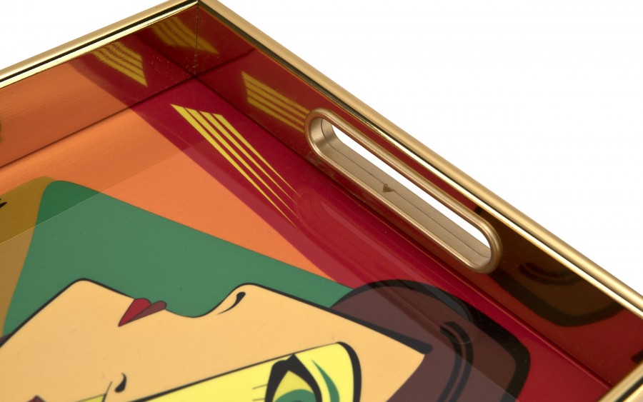 Taca dekoracyjna 40x25x4 cm Twarz 172014