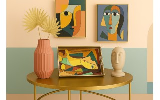 Taca dekoracyjna 40x25x4 cm Twarz 172014