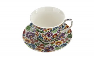 Filiżanka porcelanowa 250 ml + spodek Łowicz