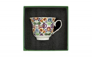 Filiżanka porcelanowa 250 ml + spodek Łowicz