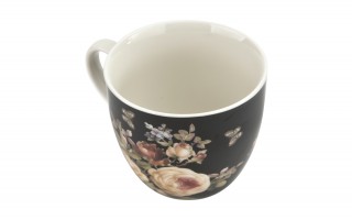 Kubek porcelanowy 460 ml Warda w koszyczku