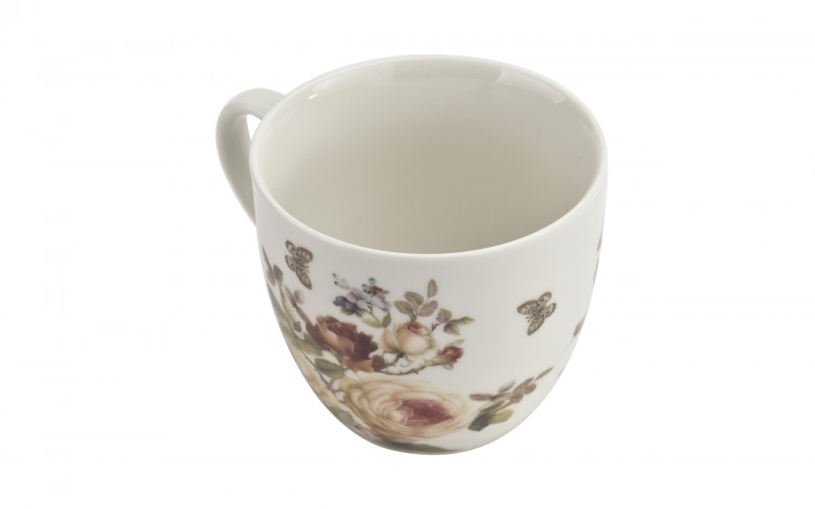Kubek porcelanowy 460 ml Zahra w koszyczku
