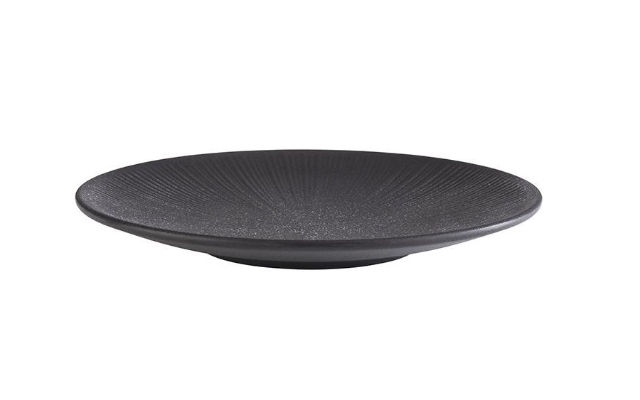 Talerz płytki z melaminy 26 cm Nero
