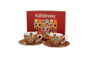 Komplet 2 filiżanek 270 ml + spodki Kandinsky