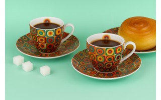 Komplet 2 filiżanek 270 ml + spodki Kandinsky