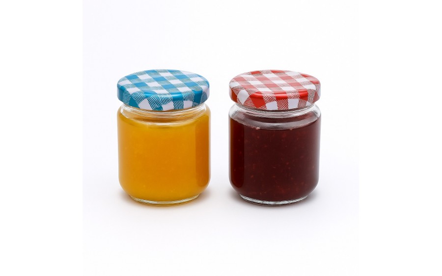 Zestaw 4 słoiczków na miód/dżem 100 ml