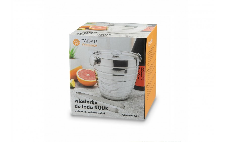 Wiaderko do lodu ze szczypcami 1,5 L Nuuk