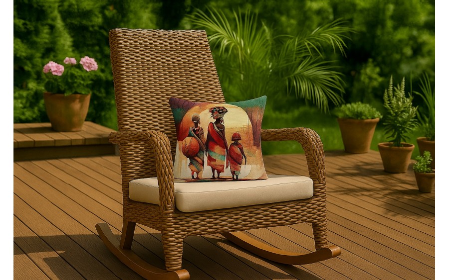 Poszewka dekoracyjna 45x45 cm Afrykanka 6218 Gobelinowa Premium