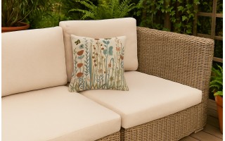 Poszewka dekoracyjna 45x45 cm Łąka jasna 6204 Gobelinowa Premium